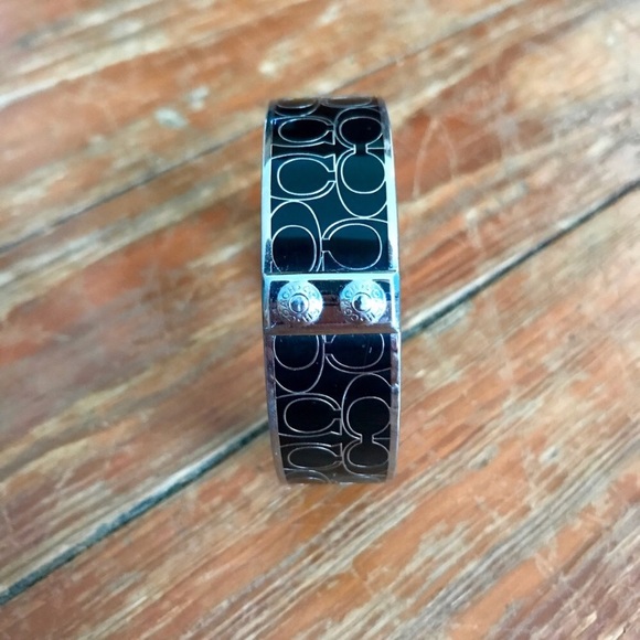 Coach Jewelry - COACH•Signature Black Bangle/Bracelet•••092
